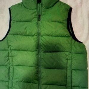 Kids Green Puffer Vest
